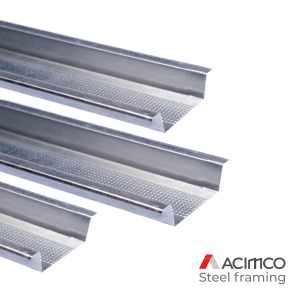 Omega o Furring Channel para cielorraso con Gypsum